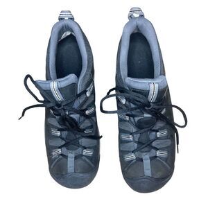 Keen Men's Black / Gray  Leather Lace-Up Targhee Waterproof Hiking Shoes Sz: 13